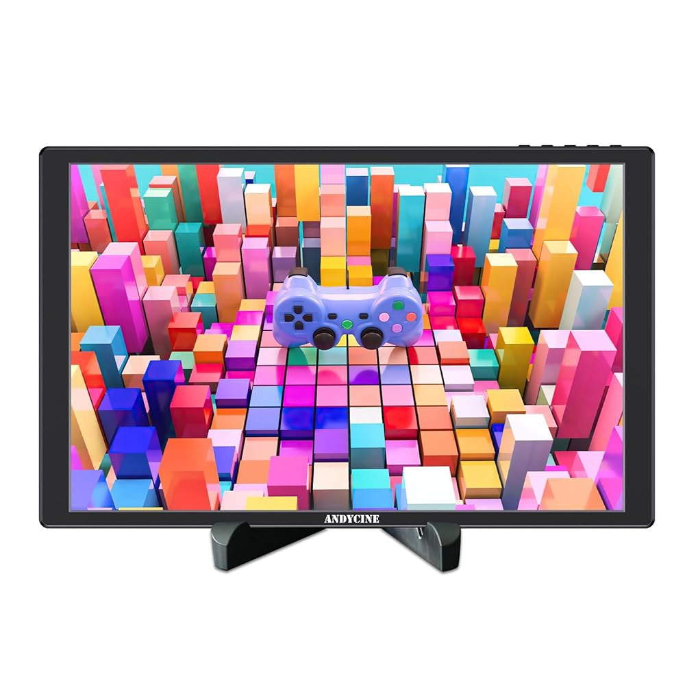 ANDYCINE N10 10.1인치 HDMI 스크린 호환 PC, 카메라 베사, 및 휴대용 내장 텔레프롬프터, 게임 콘솔과 1920x1200 스피커 플립 모니터, 이미지 터치스크린 - 상품 이미지