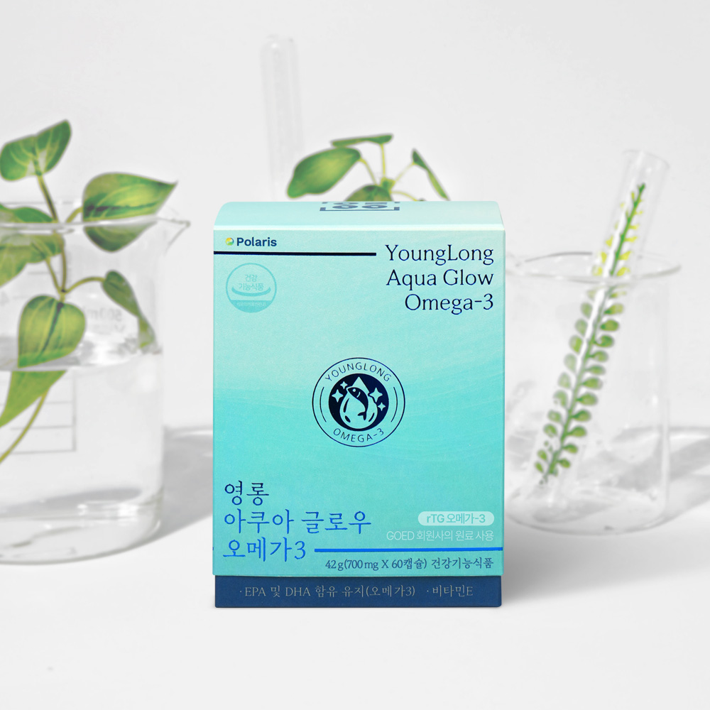 영롱 아쿠아 글로우 오메가3 / 임산부 임신준비 RTG 약국 초임계 효능 60캡슐, 1개 제품 이미지