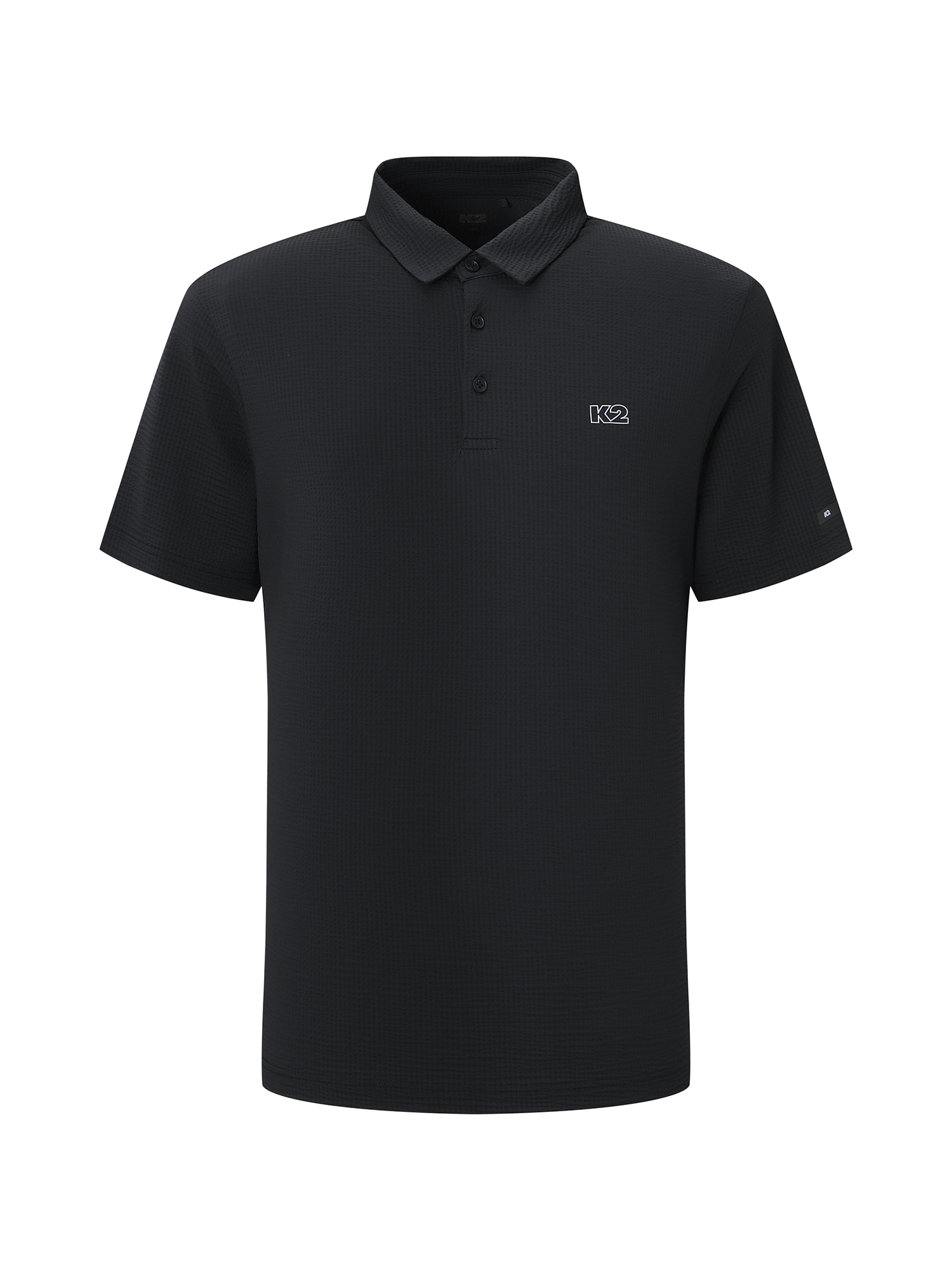 [본사직영] K2 남성 시원서커 ICE WAFFLE 폴로_ICE BLACK KMM25249I1
