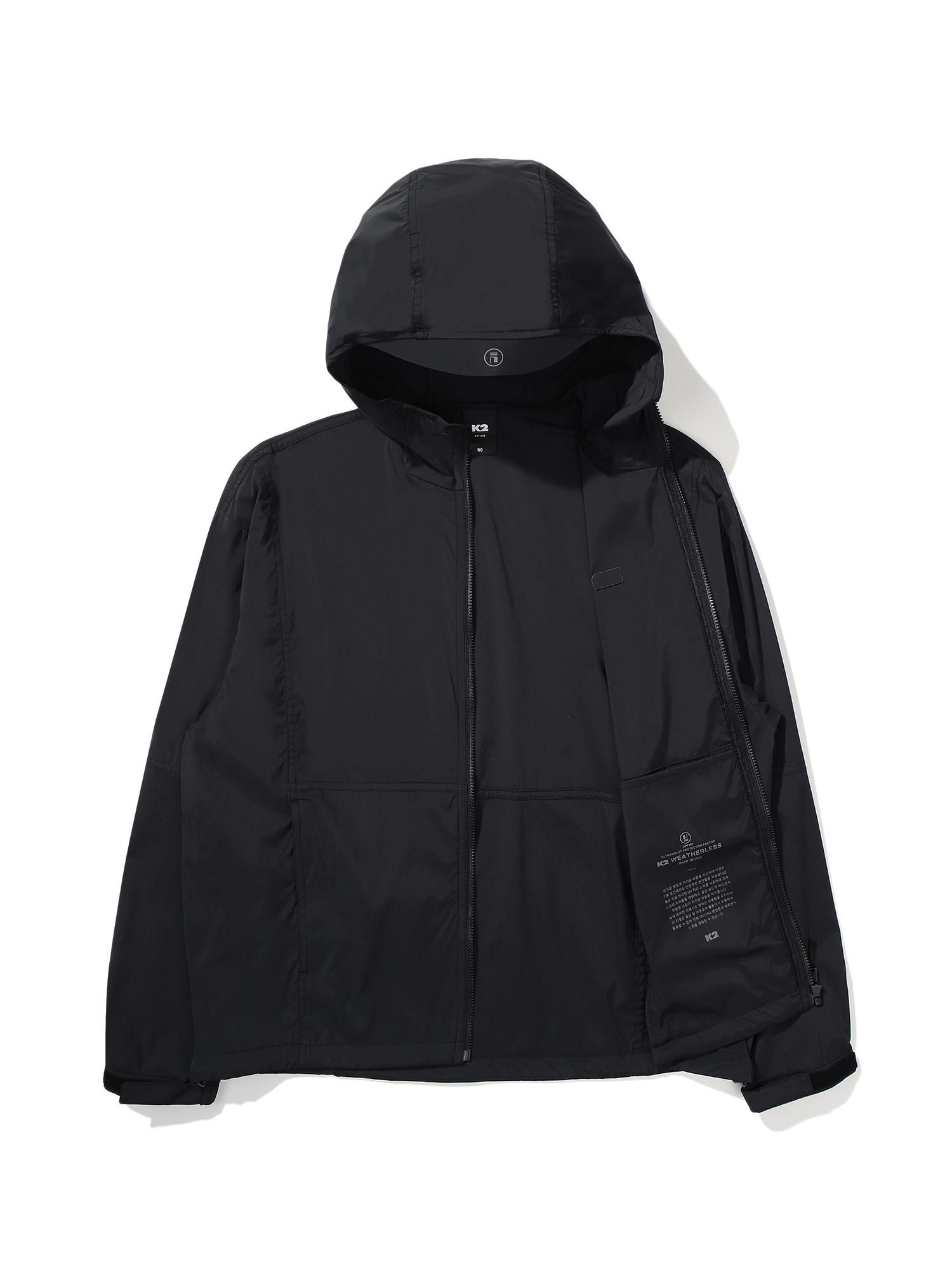 [본사직영] K2 여성 웨더리스(WEATHERLESS) 바이저 (VISOR) 바람막이 자켓 W Black KWM25142Z1 - 상세 이미지 3