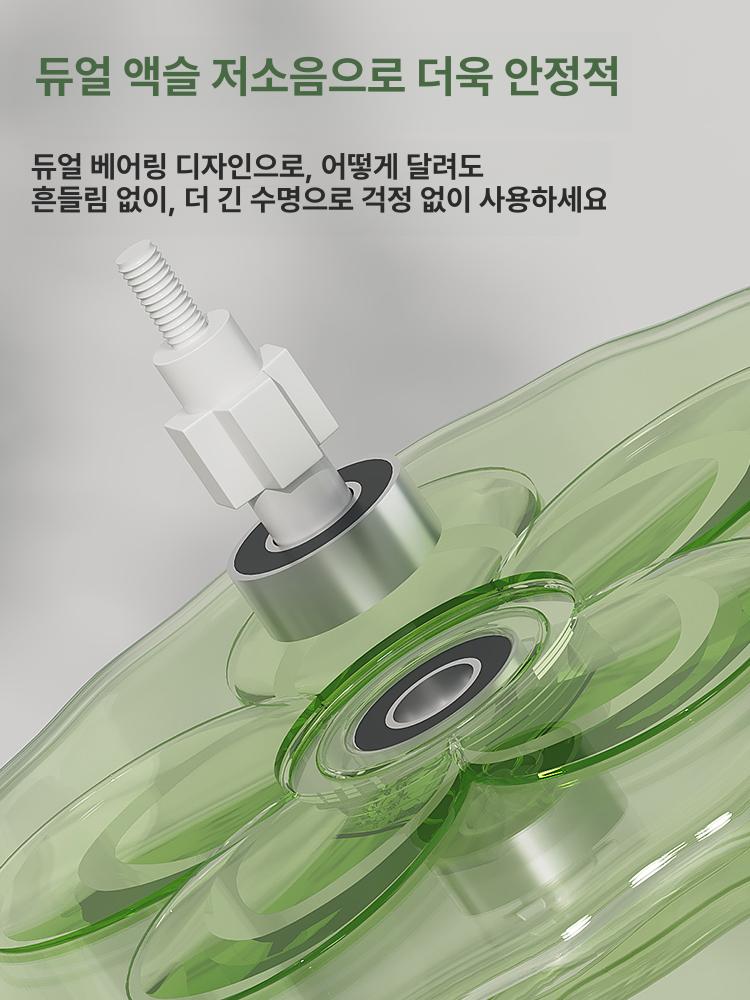 급식기 챗바퀴 피더 운동 휠 사료 소동물 용품 공급 21cm 무소음 러닝휠 어드밴스드 그레이 - 상세 이미지 3