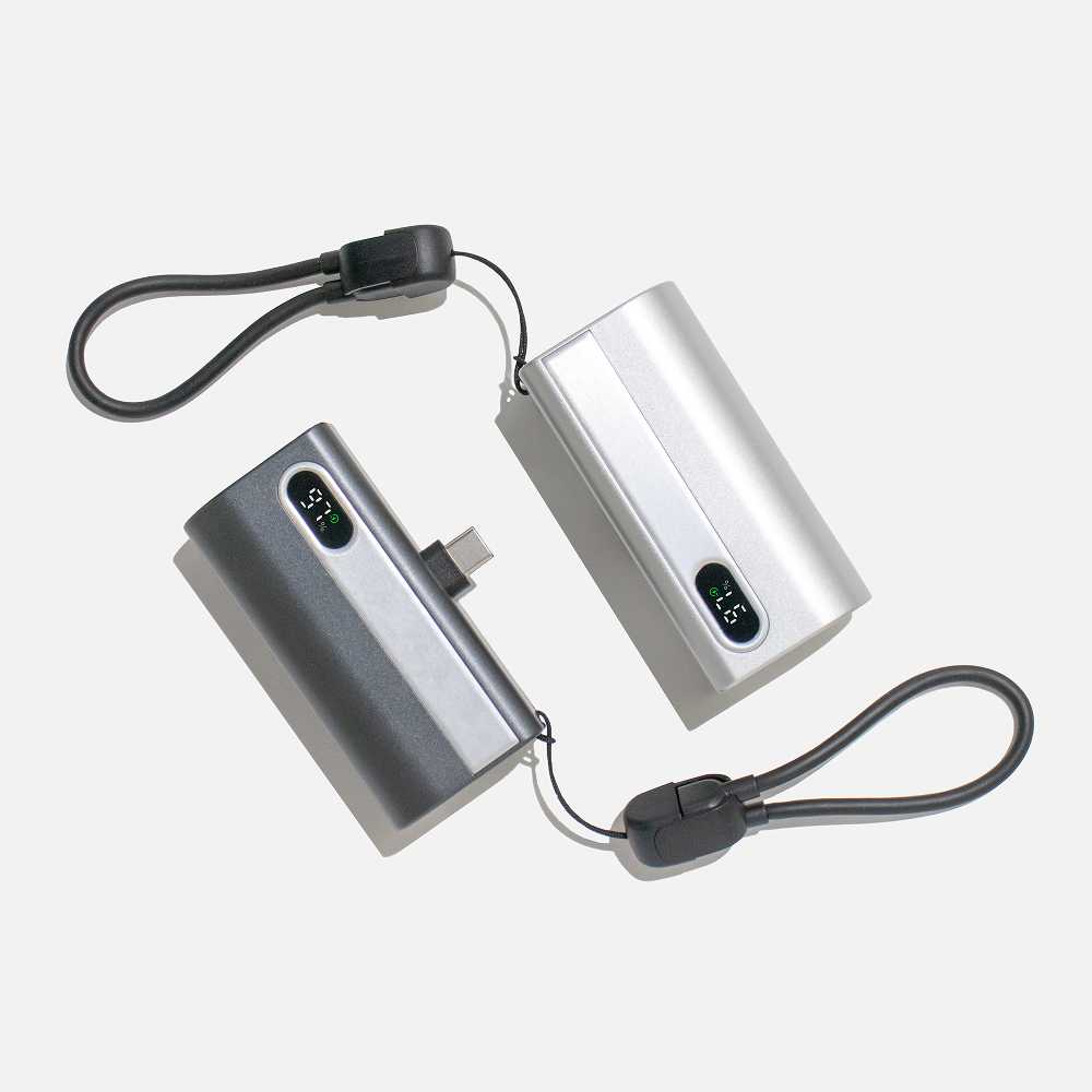 그립뱅크 포켓독 20W 잔량표시 고속충전 미니 도킹형 보조배터리 5000mAh GB-PBD05K - 상품 이미지