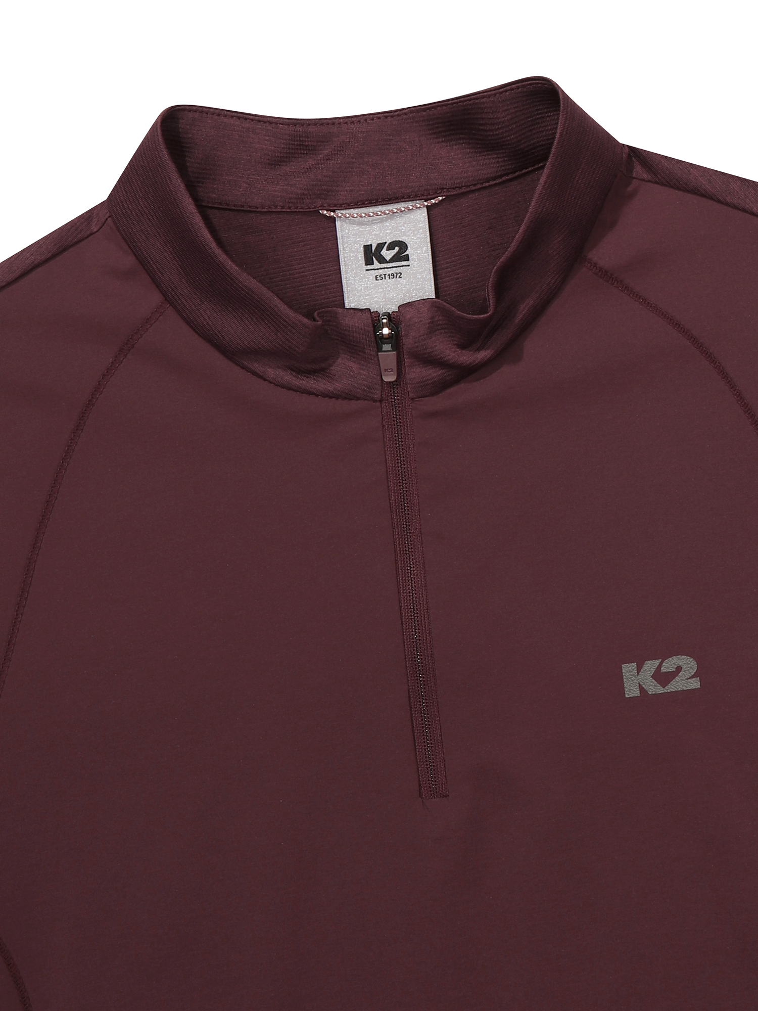 [본사직영] K2 여성 KTR CLIFF (클리프) 하이브리드 반팔 집업 티셔츠 W Crimson KWM25208R6 - 상세 이미지 3