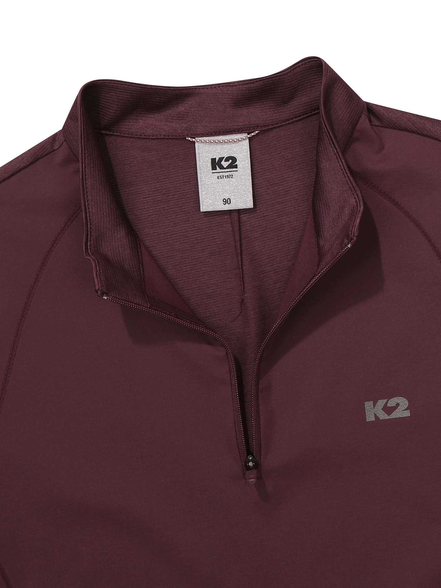 [본사직영] K2 여성 KTR CLIFF (클리프) 하이브리드 반팔 집업 티셔츠 W Crimson KWM25208R6 - 상세 이미지 4
