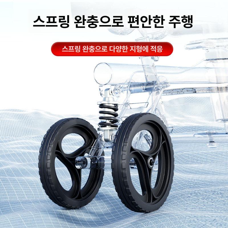 외발 보행기 외발워커 접이식 재활용 어르신 이동식 골절 블랙 발판 포함 - 상세 이미지 4