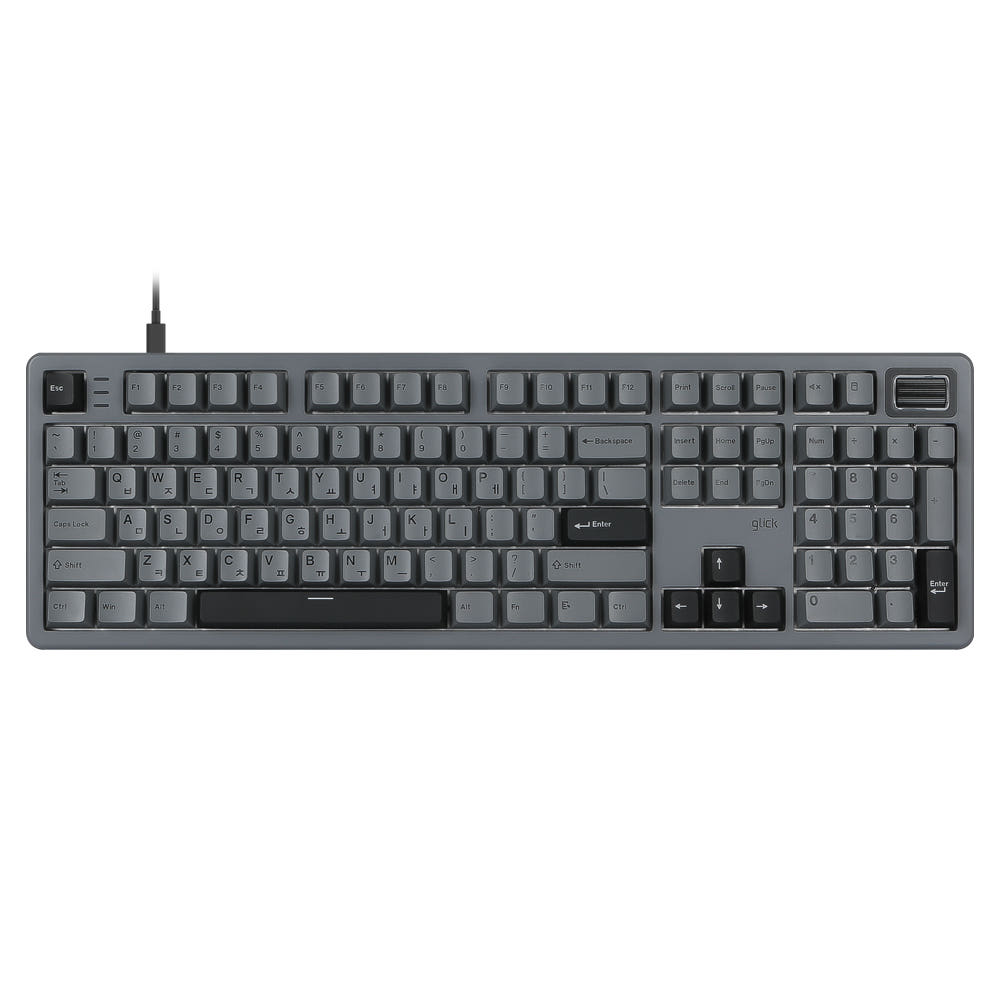 지클릭커 마그네온 GRT107 문스톤 그레이 무소음 레이저 자몽