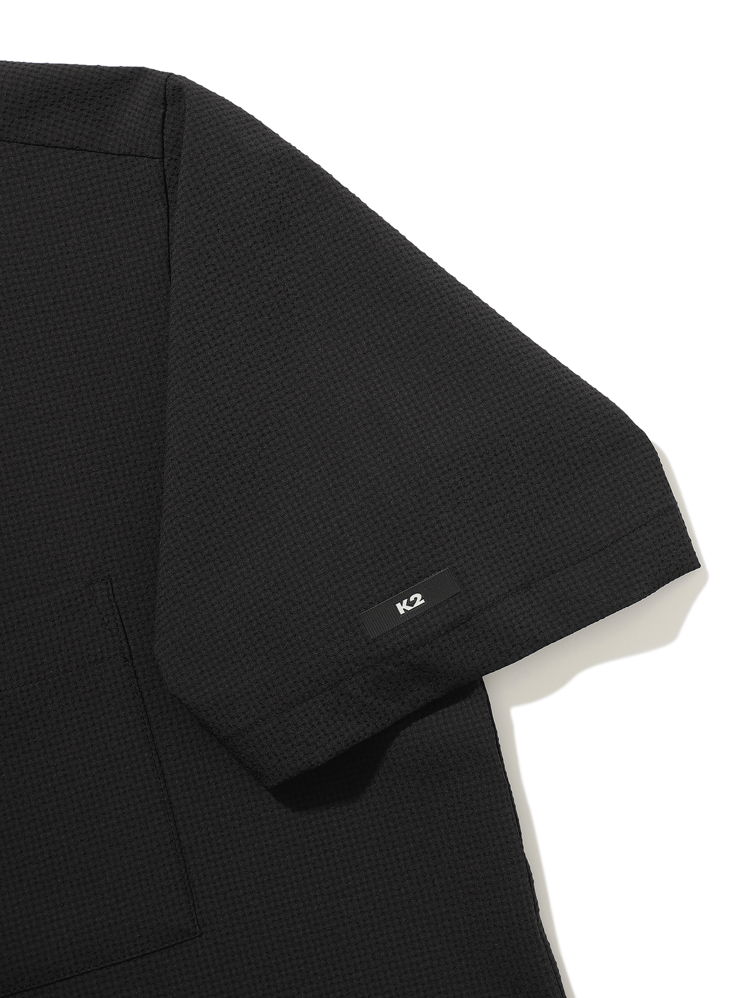 [본사직영] K2 남성 시원서커 DRY ICE 반팔 셔츠 ICE BLACK KMM25449I1 - 상세 이미지 5