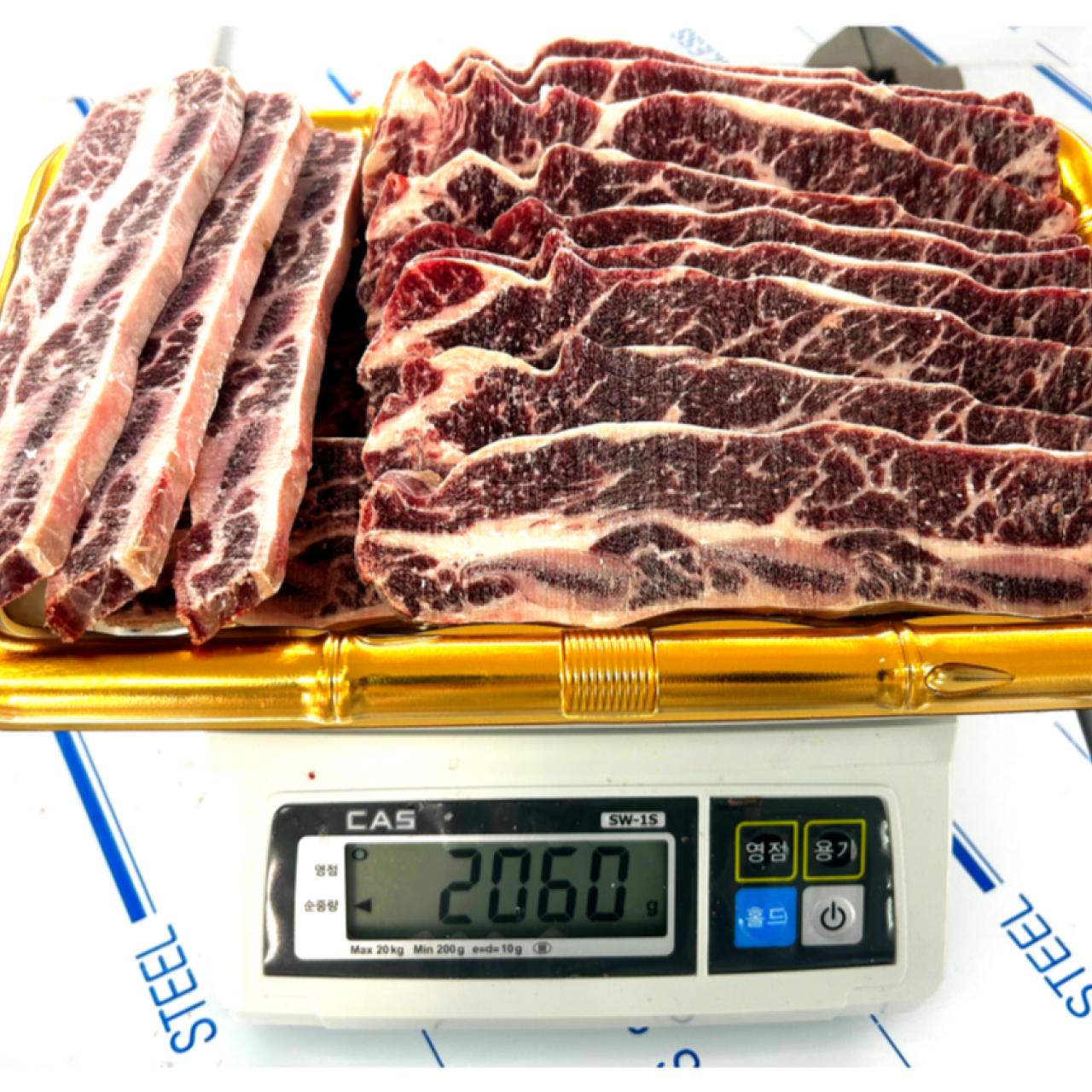 LA갈비 2kg 미국산 초이스 등급 지방제거 꽃갈비 소갈비 구이용 날짜지정 이미지 3