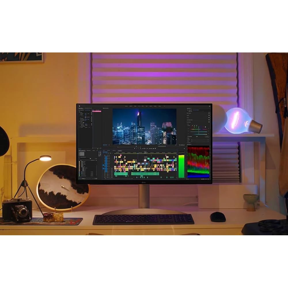 컴퓨터 모니터 UHD(3840 x 2160), 5ms, 95 , 가능한 내장 DCI-P3 틸트/높이/피벗 스피커, 60Hz, 타입C, FreeSync, 스탠드, 400, HDMI, - 상세 이미지 3