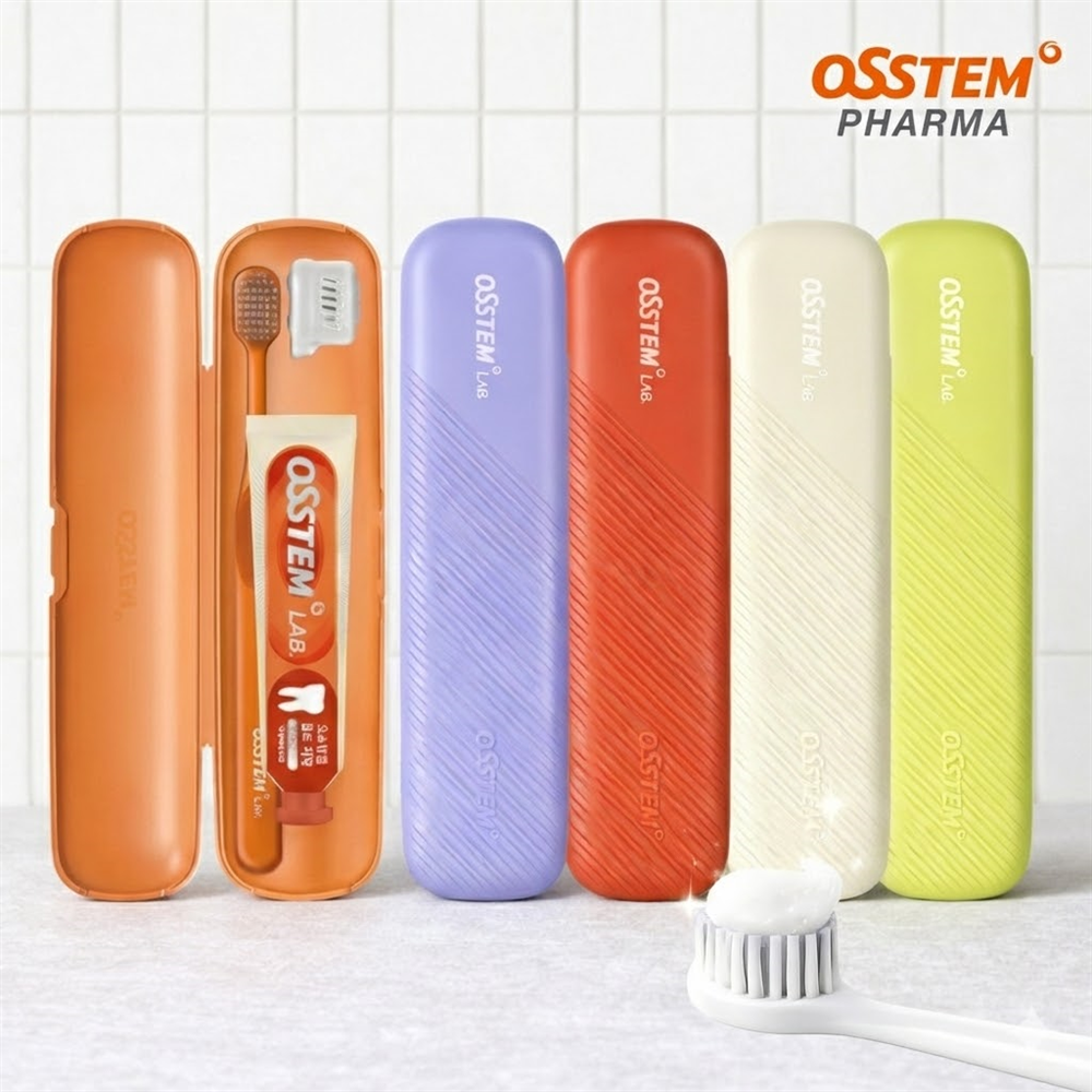 오스템 치약칫솔세트 양치키트 불소치약 1450ppm 충치케어 치약 40g - 상품 이미지