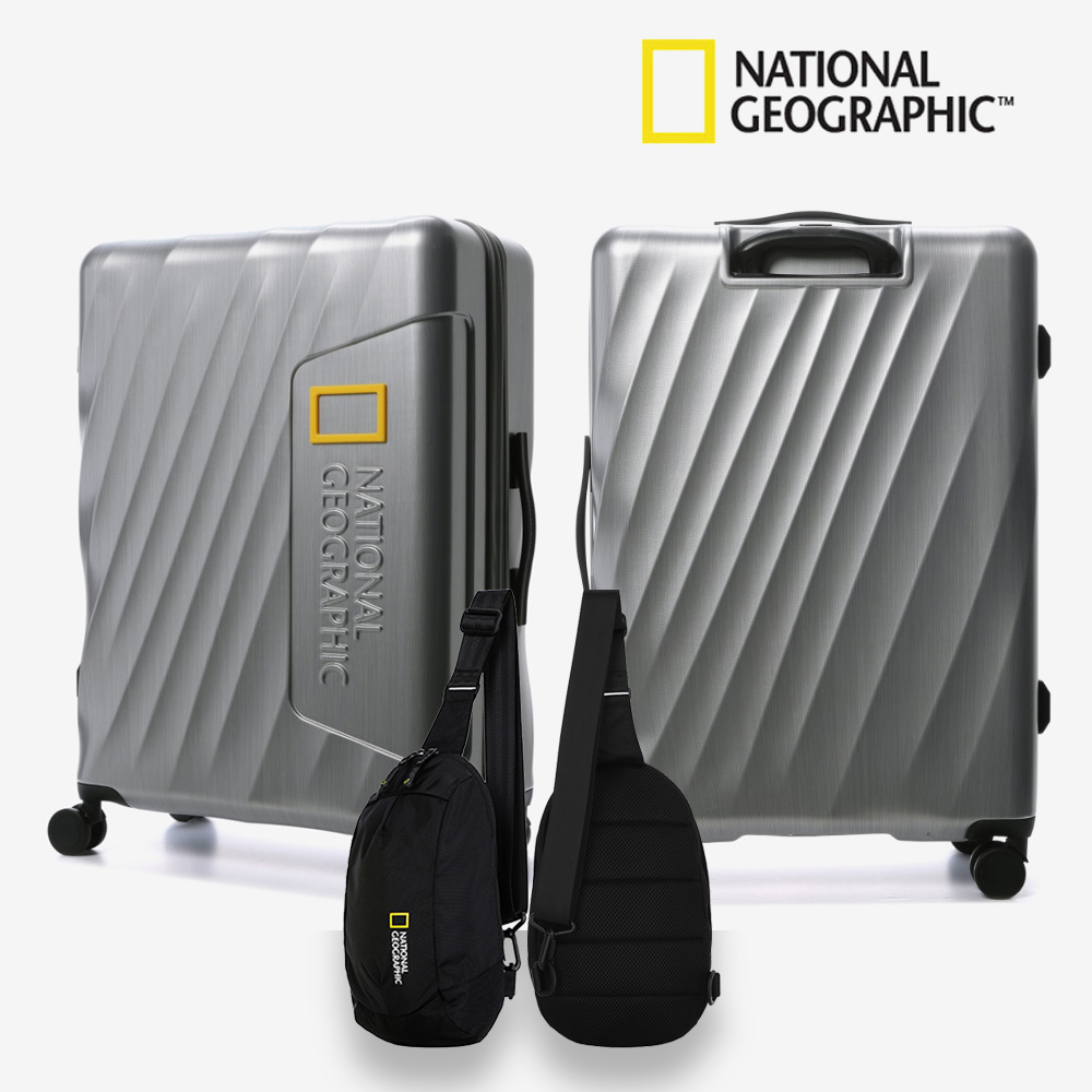 내셔널지오그래픽 여행용캐리어 여행가방 캐리어세트 71.5cm(26인치), 실버