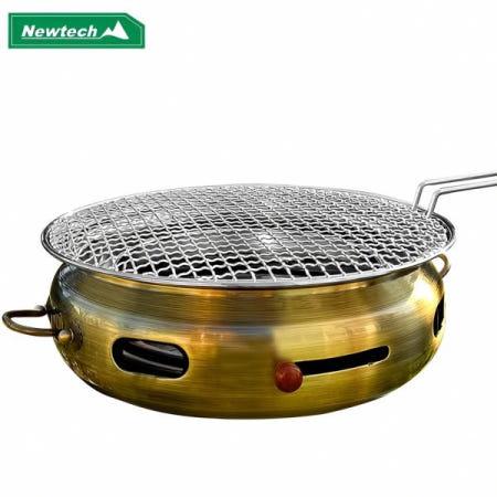 적동화 바베큐그릴 스텐석쇠 330mm 그릴 팬 소형 바비큐 화로 스테인리스 바베큐 튜브