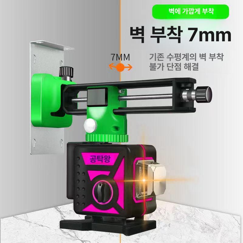 레이저 레벨기 삼각대 사선 레벨링 수평 작업 거치대 T자형 벽걸이 브래킷 철판포함 - 상세 이미지 5
