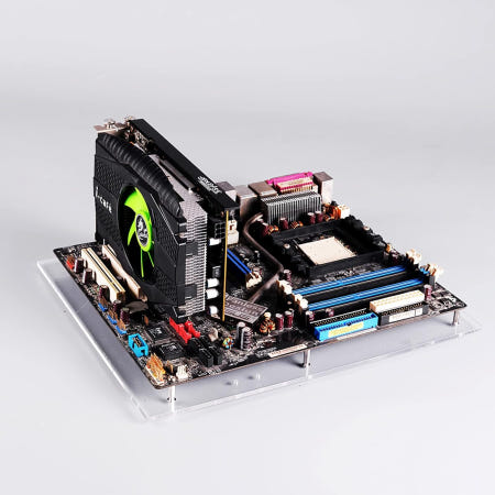 [해외]PC 오픈 프레임 테스트 벤치 미니 ITX 마더보드 오버락 컴퓨터 케이스 DIY 모드 베이스 투명 아크릴 스탠드... ITX