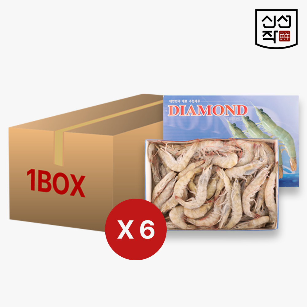 다이아몬드새우 에콰도르 흰다리새우 12kg, 1 box - 상품 이미지