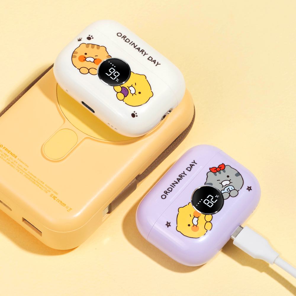 [N배송]카카오프렌즈 오디너리 데이 무선 블루투스 이어폰 이미지 8