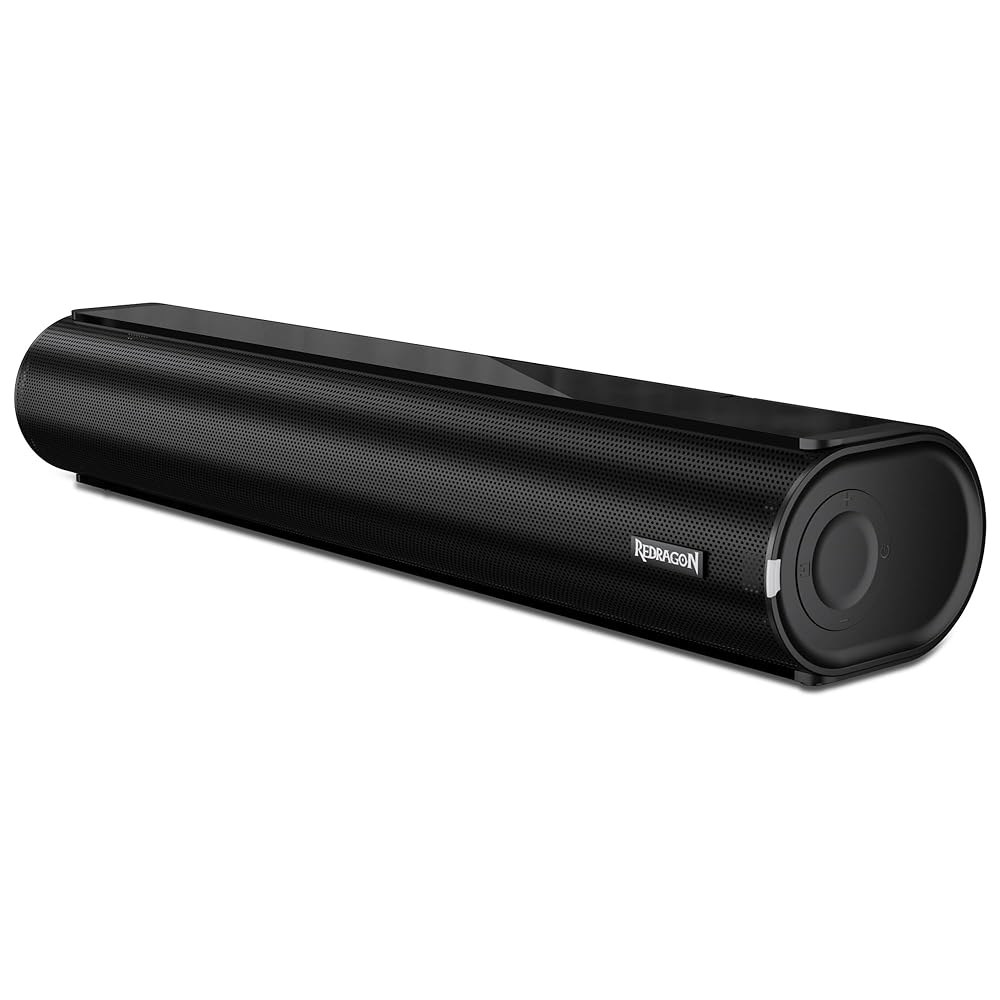 Redragon GS821 데스크톱용 컴퓨터 사운드바, 광학/HDMI PC, EQ 연결, ARC/AUX/USB 스피커, BT 모드, 하이파이 스테레오 있는 태블릿용 게이밍 PC - 상품 이미지