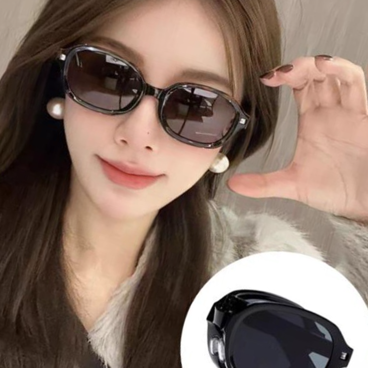 남자 여자 가벼운 접이식 패션 편광 선글라스 - 상품 이미지