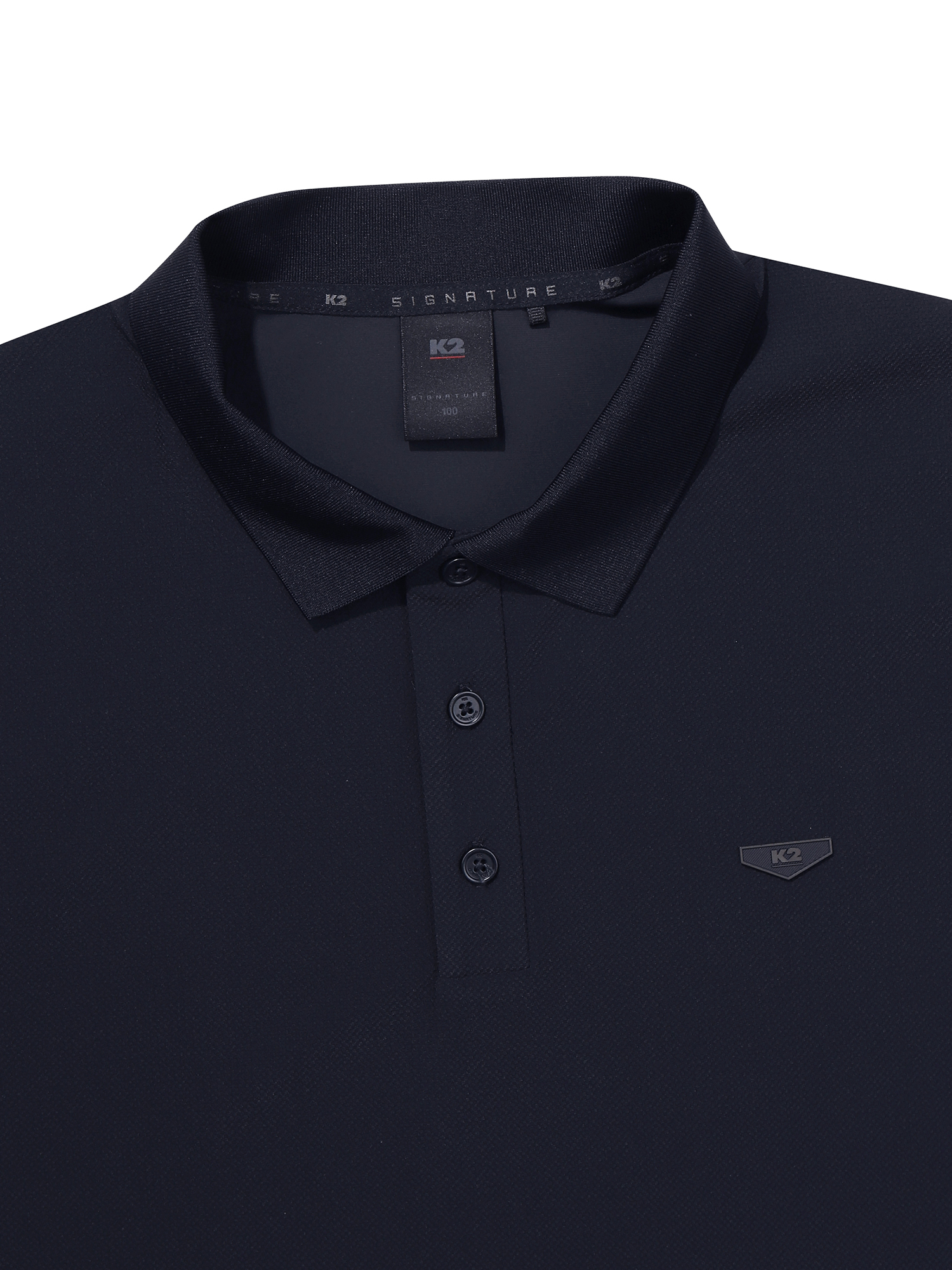 [본사직영] K2 남성 시그니처 파라다이스 썸머 긴팔 폴로 Dark Navy KMM25265N9 - 상세 이미지 3