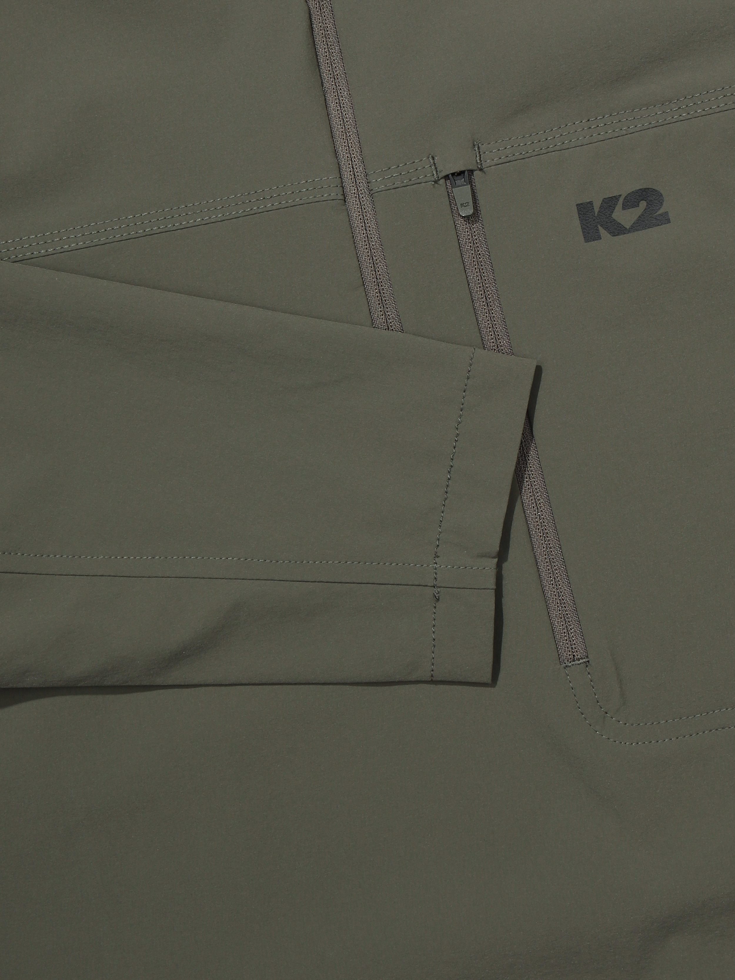 [본사직영] K2 남성 KTR ROCK (락) 우븐 집업 티셔츠 EARTH KHAKI KMP25205KX 이미지 6