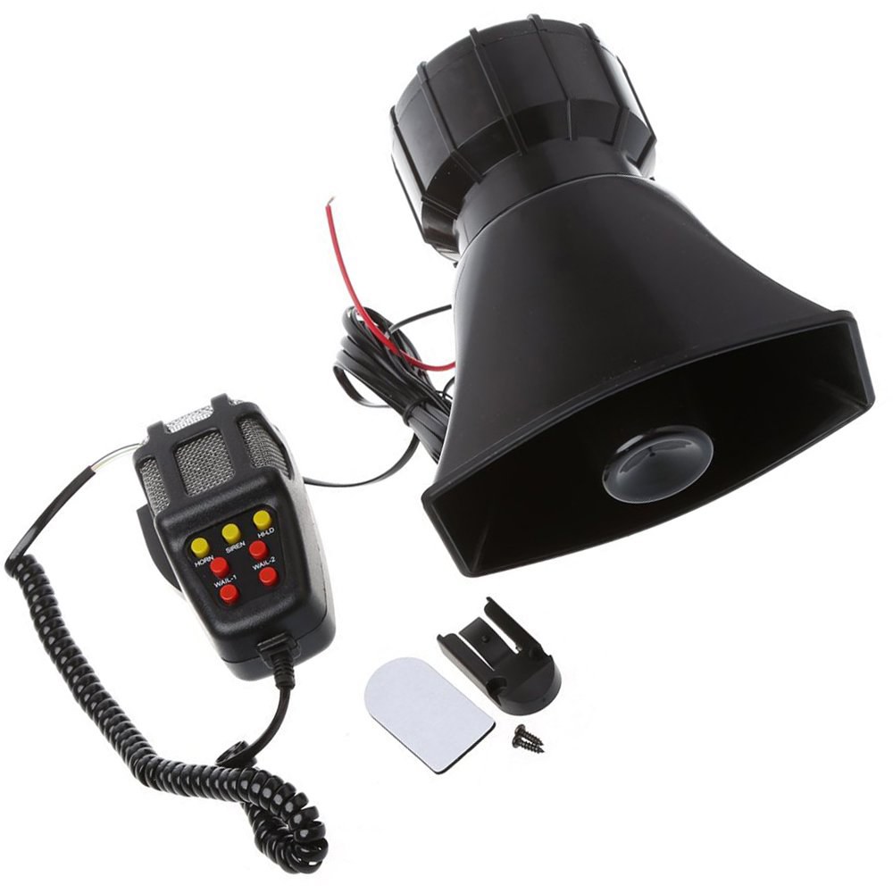 GTP 100W 7톤 Partol 자동차 비상 사운드 혼 앰프 후터 구급차 교통 PA 메가폰 트럭 시스템 스피커 화재 사이렌 일렉트릭 마이크 - 상품 이미지