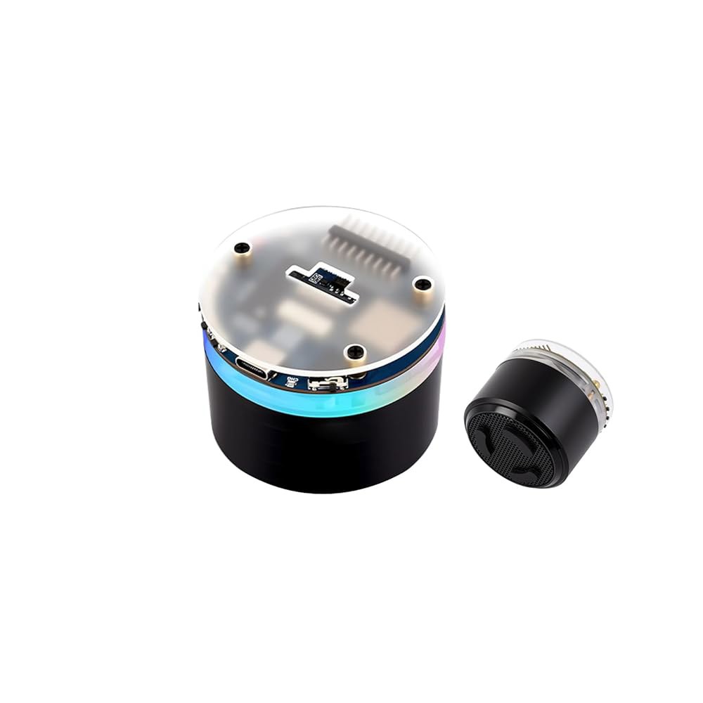 ESP32-S3 AI 스마트 스피커 개발 조명, 음성 서라운드 작용, 카메라, BlE 상호 및 LCD 지원 보드, 등 RGB Wi-Fi 마이크 오디오 외부 캡처, 2.4GHz 디스 - 상품 이미지