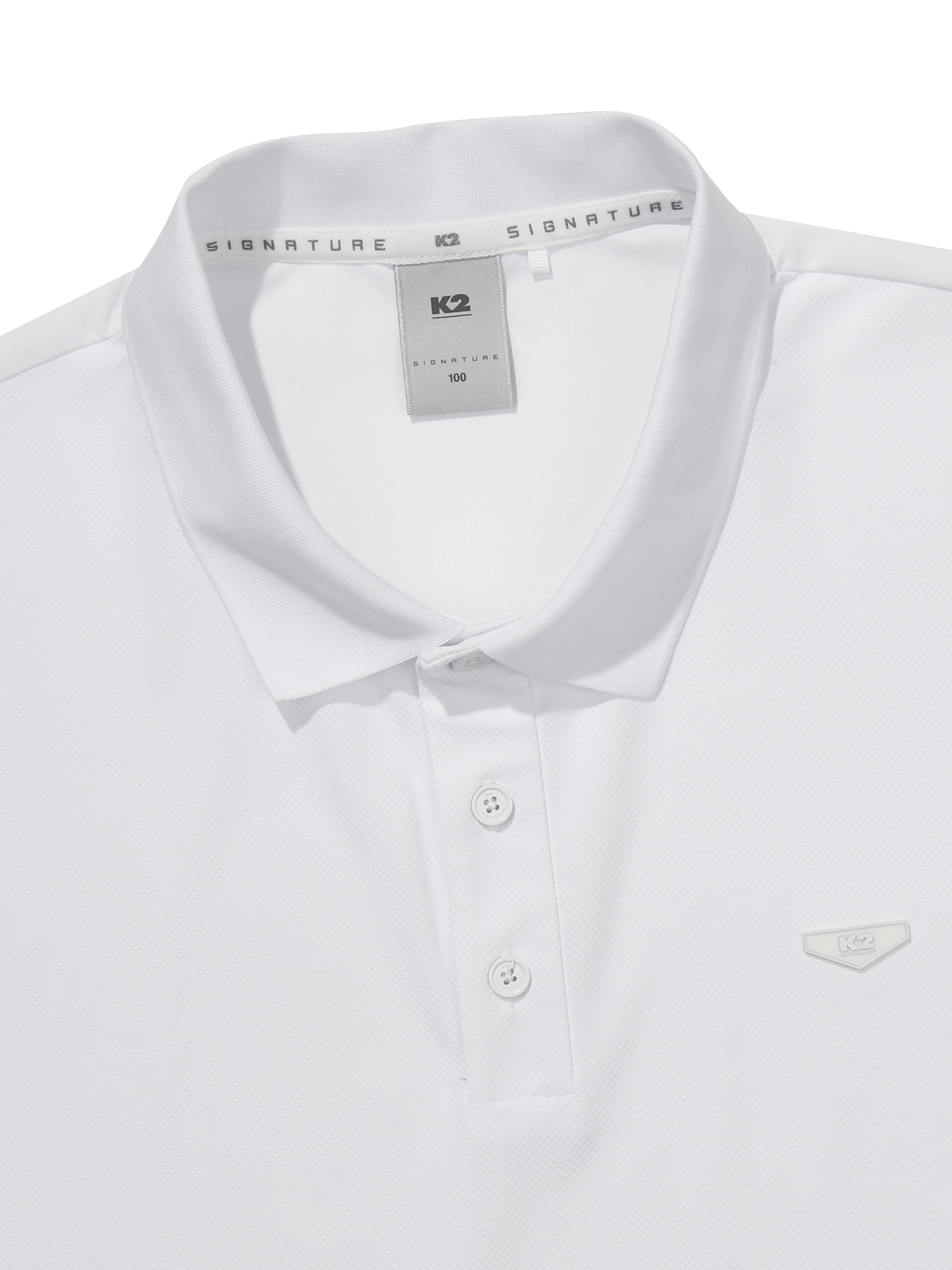[본사직영] K2 남성 시그니처 파라다이스 썸머 반팔 폴로 White KMM25267W2 - 상세 이미지 3