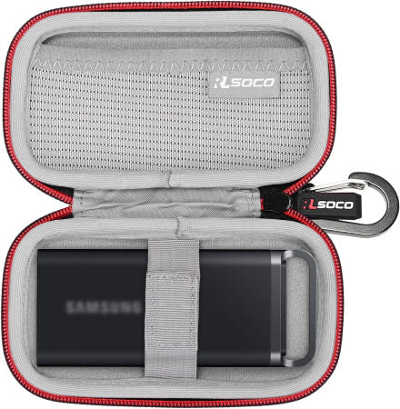 [해외]삼성 T5 EVO 휴대용 SSD 2TB/4TB/8TB 외장 솔리드 스테이트 드라이브용 RLSOCO 하드 케이스 및 WD 1TB/2TB/4TB/500GB My Passport