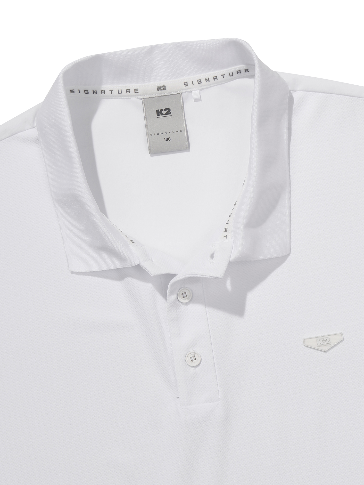 [본사직영] K2 남성 시그니처 파라다이스 썸머 반팔 폴로 White KMM25267W2 - 상세 이미지 4