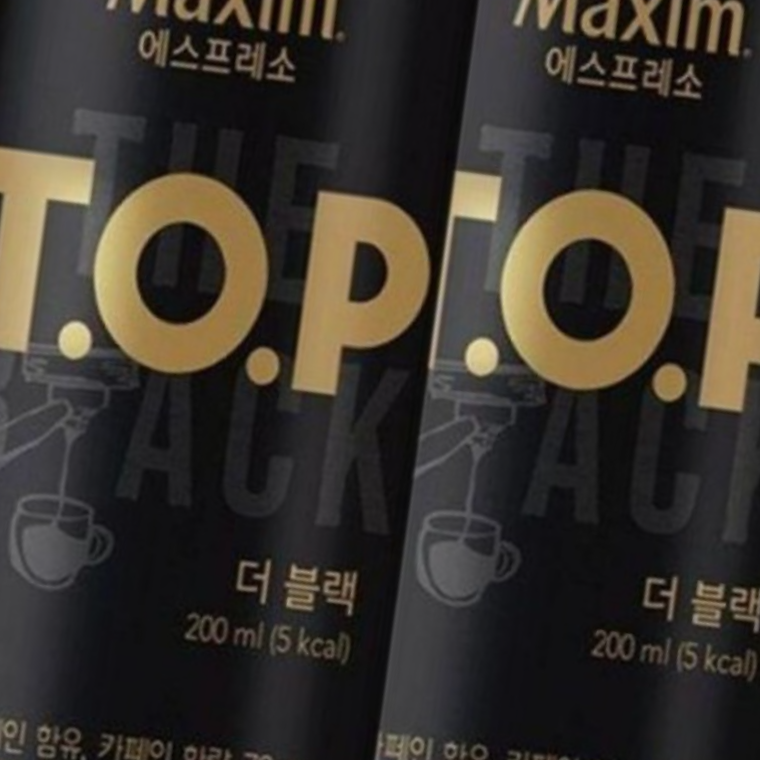 맥심 TOP 더블랙 캔커피 200ml x36캔 사무실 - 상품 이미지