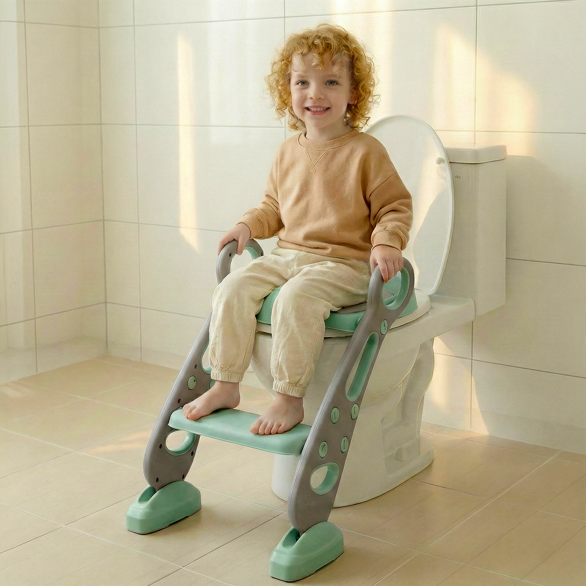 메리본 사다리변기 아기변기 유아 커버 시트 계단 디딤대