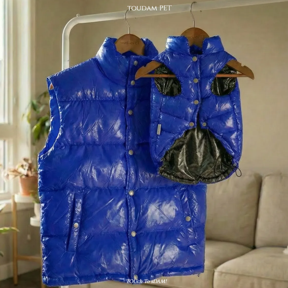 뚜담펫 견주 강아지 커플패딩 강아지 고양이 발열패딩