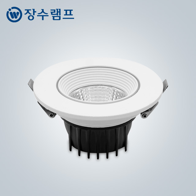 6.9cm(3인치) 장수램프 LED 다운라이트 COB 직회전 매입등 9W, 주백색, 1개 - 상품 이미지