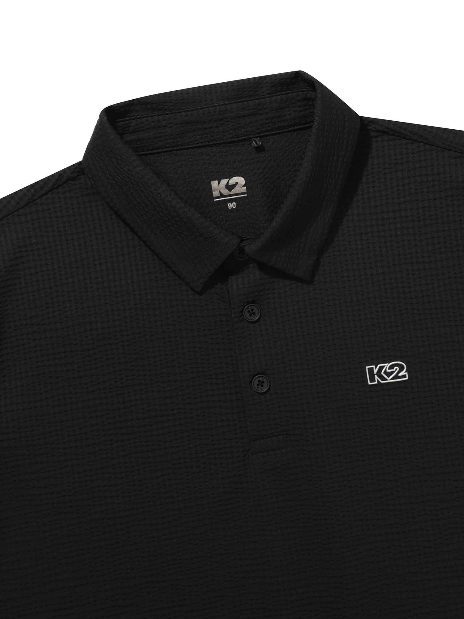 [본사직영] K2 여성 시원서커 ICE WAFFLE 폴로 W ICE BLACK KWM25252I1 - 상세 이미지 3