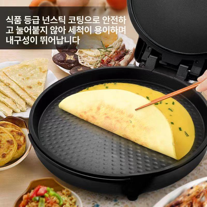 누룽지 제조기 팬케이크 기계 업소용 제과기 호떡 다용도 W 레드 지름 40 깊이 3.5cm - 상세 이미지 3