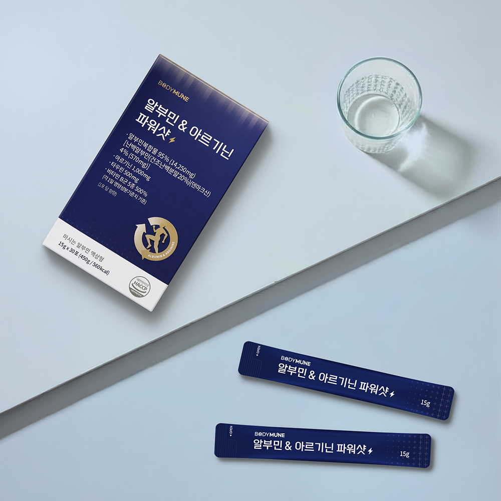 알부민 & 아르기닌 파워샷 (1개월분) 마시는알부민 영양제 비타민B 효능 30포, 1개 이미지 3