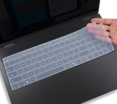 CaseBuy [해외]2025년형 키보드 커버 스킨 Dell Pro 16 Plus PB16250 PB16255 16인치 16PC16250 PC16255 노트북 보호 스킨(Dell Max Clea