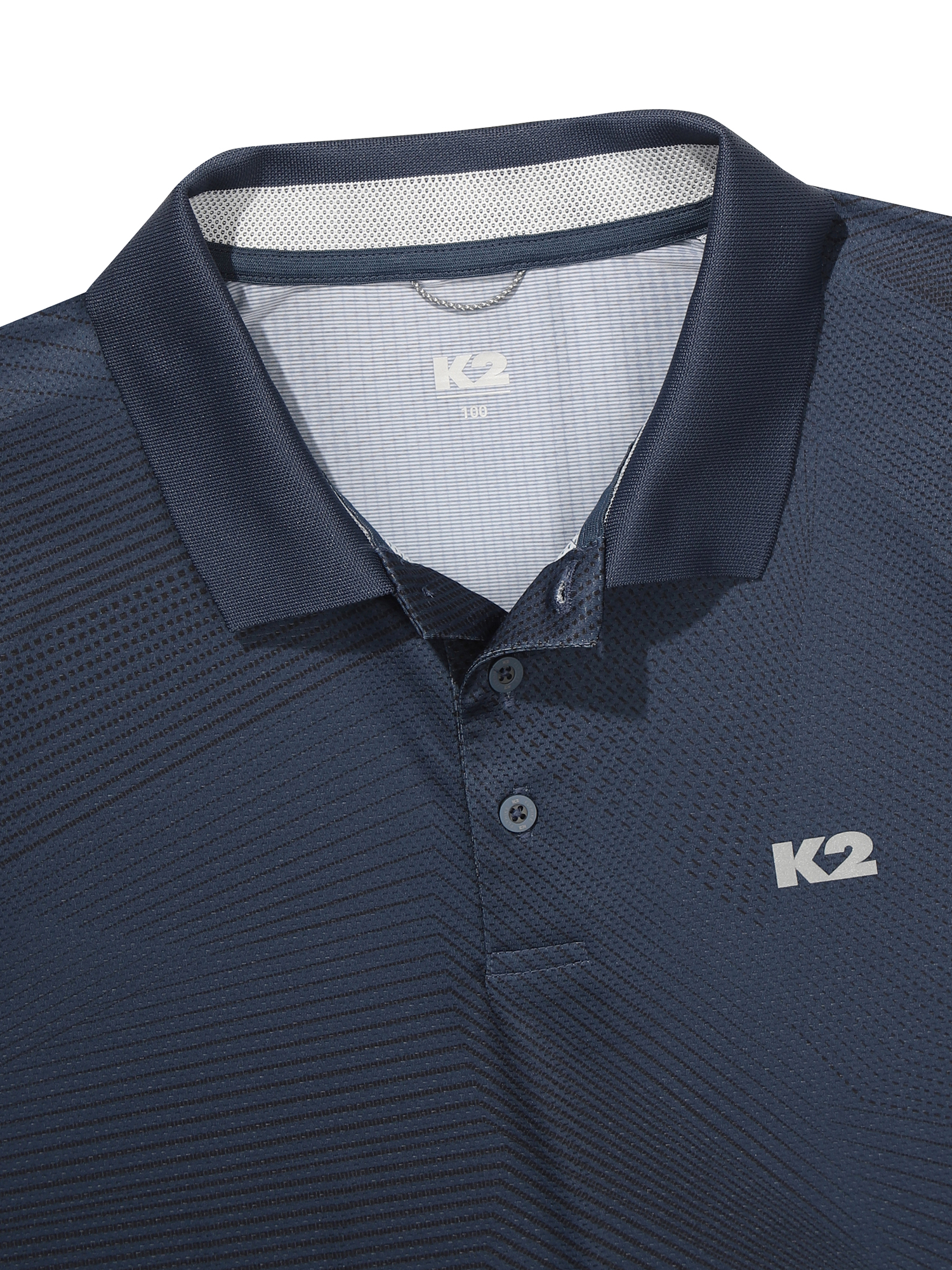 [본사직영] K2 남성 오싹(OSSAK) WIRE 반팔 폴로 INDIGO BLUE KMM25227IE - 상세 이미지 4