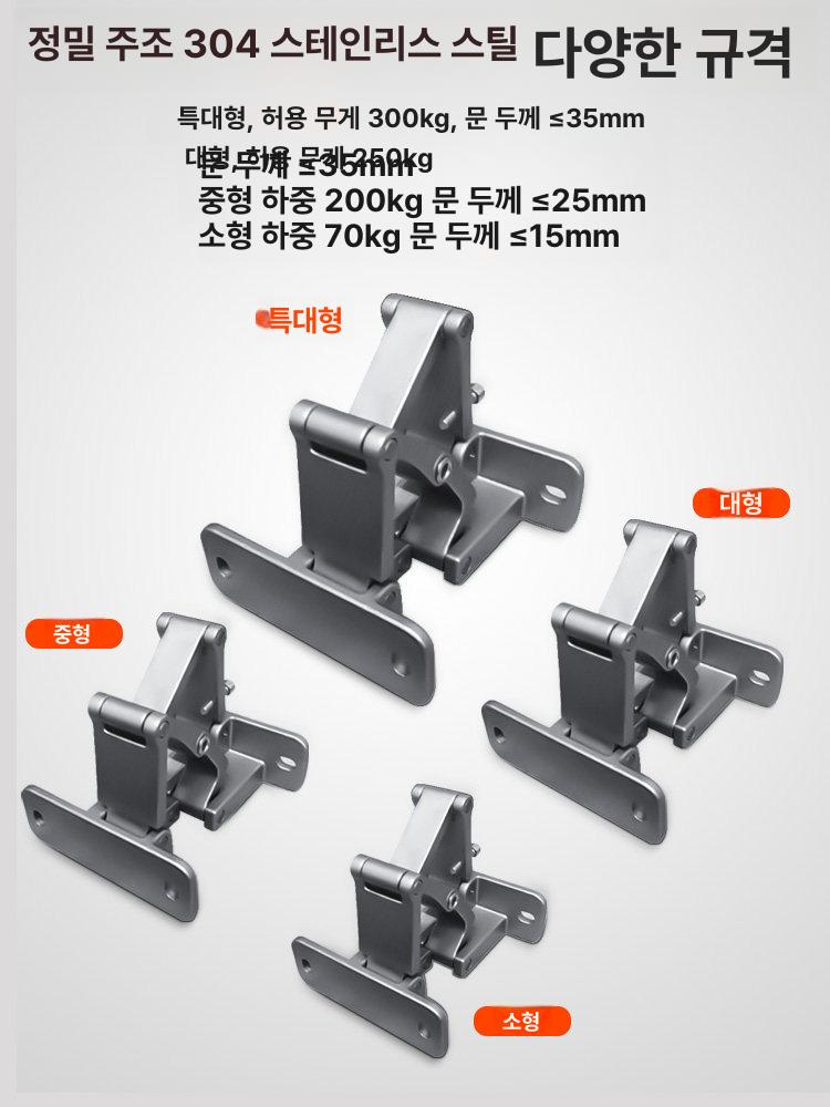 방화문 산업용 헤비듀티 대형 접이식 도어 힌지 고중량 스테인리스스틸 - 상세 이미지 5
