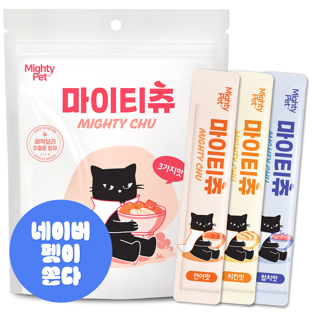짜먹는 고양이 대용량 간식 참치 닭고기 연어 360g