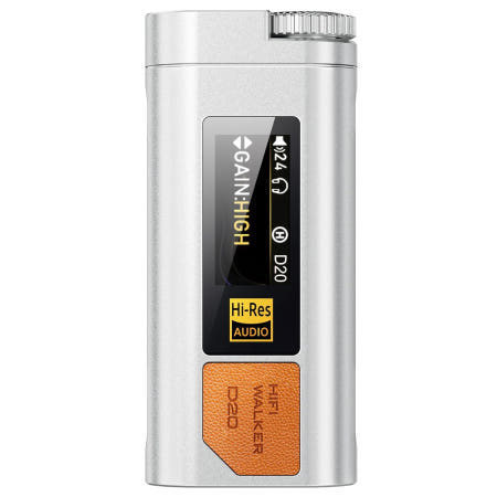 [해외]HIFI WALKER D20 DAC512 휴대용 헤드폰 앰프/DAC - 4.4mm 밸런스 및 3.5mm 출력의 USB 고해상도 오디오 동글 ES9038Q2M + CT7601