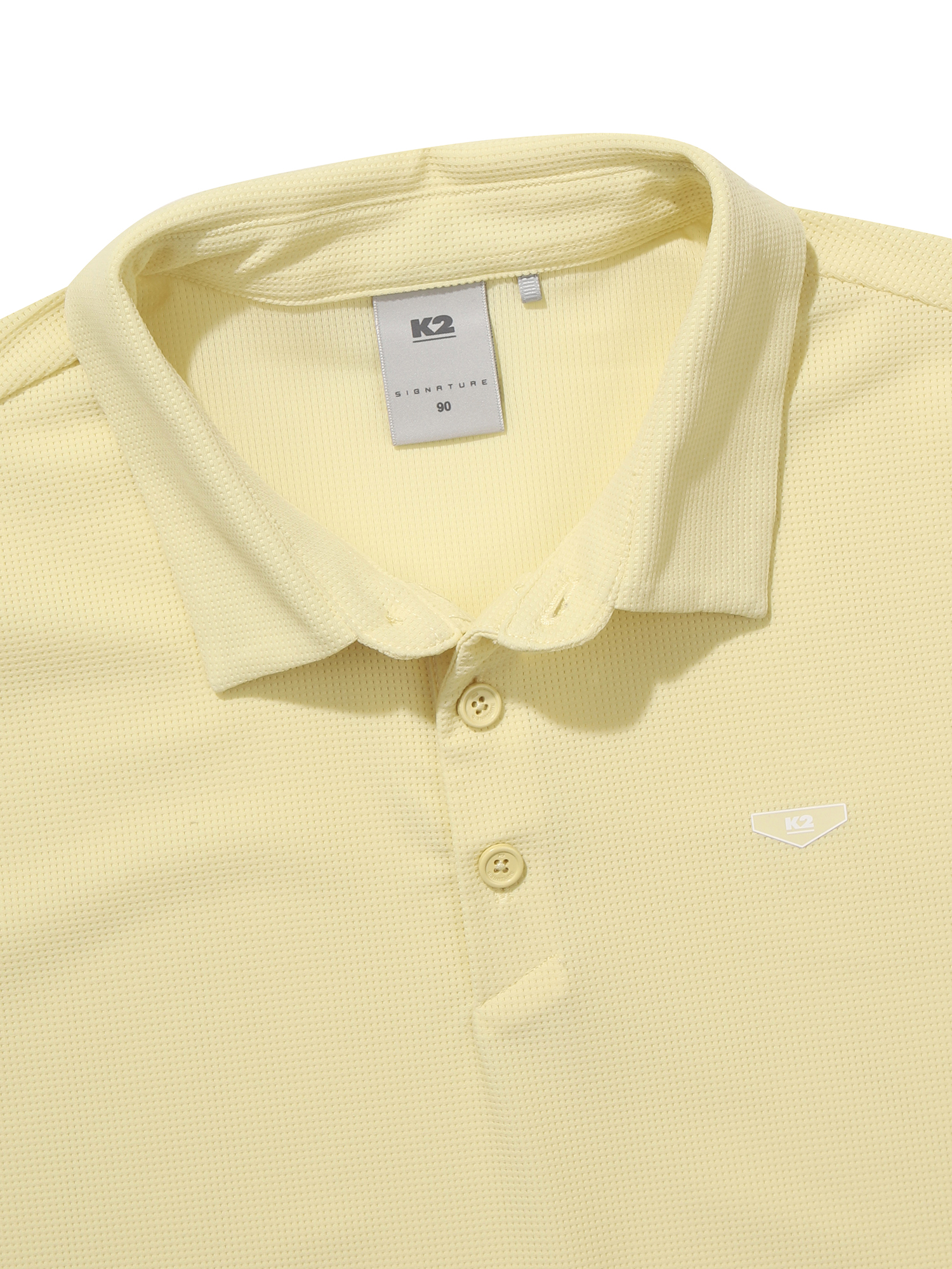 [본사직영] K2 여성 시그니처 파라다이스 긴팔 폴로 W BANANA CREAM KWM252681Y - 상세 이미지 4