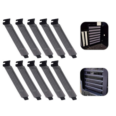 [해외]Maxmoral 10pcs 통풍 PCI 슬롯 커버 환기 디플렉터 PC 컴퓨터 케이스 냉각 팬 먼지 필터 블랭킹 플레이트