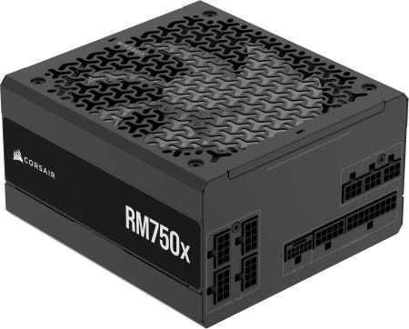 [해외]CORSAIR RM750x ATX 3.1 PCIe 5.1 지원 완전 모듈러 750W 파워 서플라이 – 저소음 Cybenetics 골드 등급 RMx (2024) - ATX 7