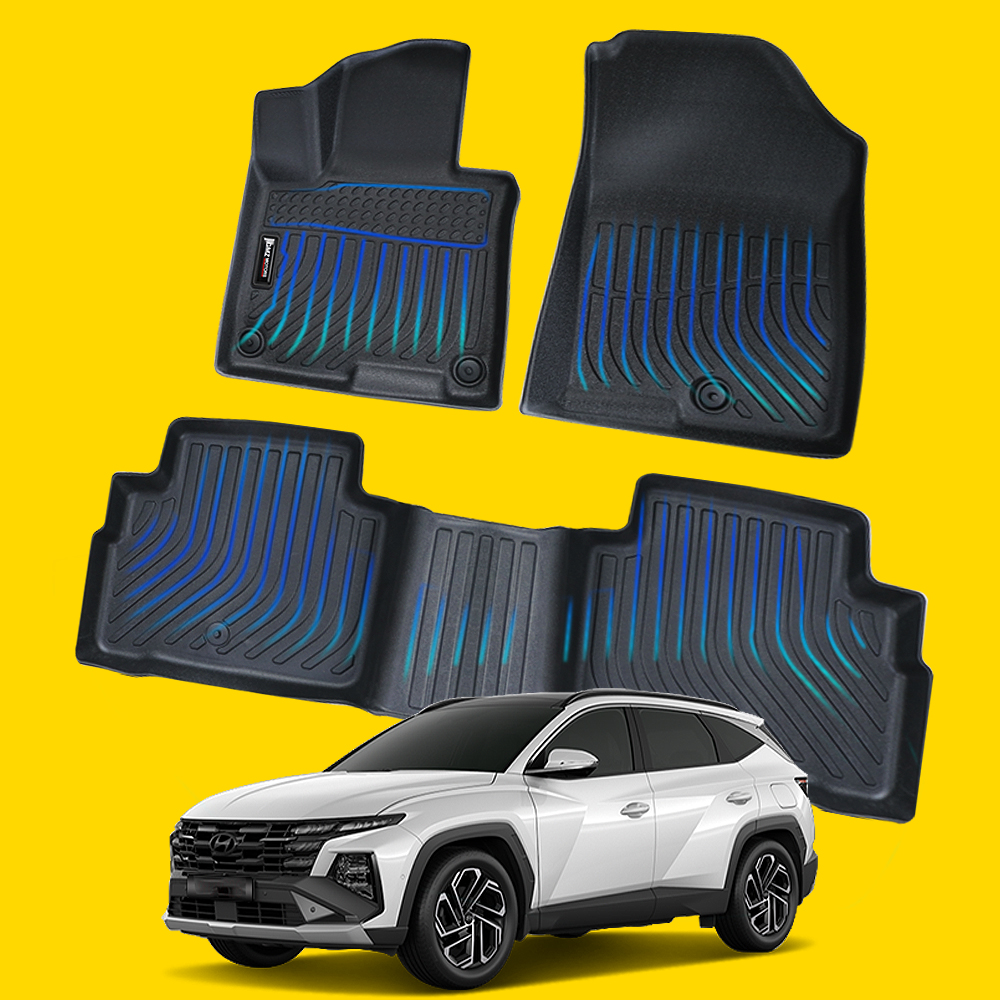 지엠지모터스 TPE 카매트 자동차 바닥 발 매트 고무 입체 투싼 NX4 가솔린 5인승, 1+2열