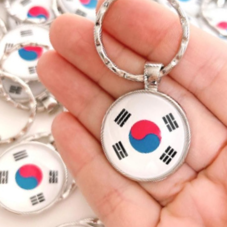 태극기 열쇠고리 애국 국경일 휴대 장식 선물용 기념품 - 상품 이미지