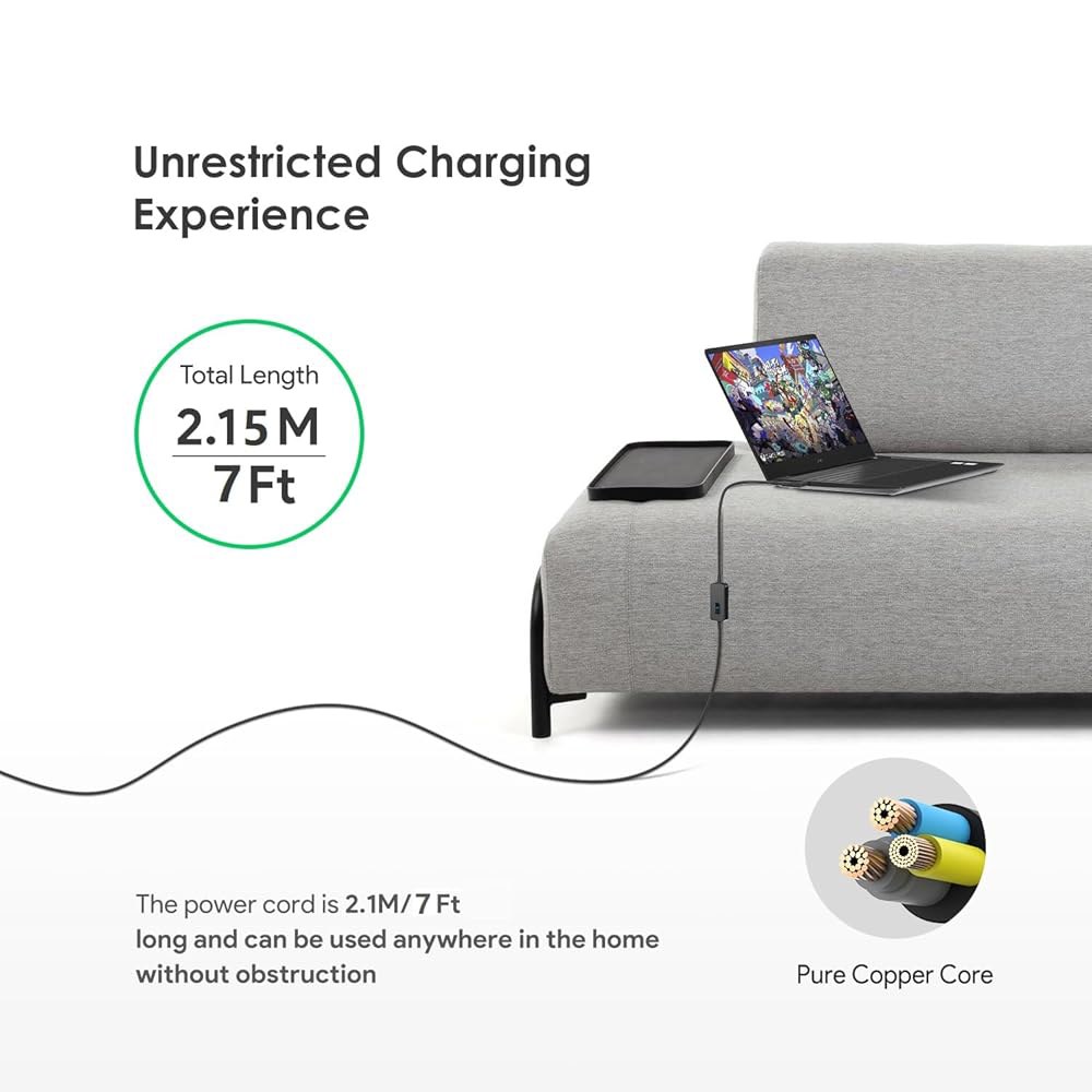 HKY 2.1m(7피트) USB C - 스피커 적합 DC 5V-9V-12V-15V-20V-28V 조절 어댑터, 폰 범용 고속 키트 충전기 노트북 출력 충전 15피스 커넥터 가능한 - 상세 이미지 3