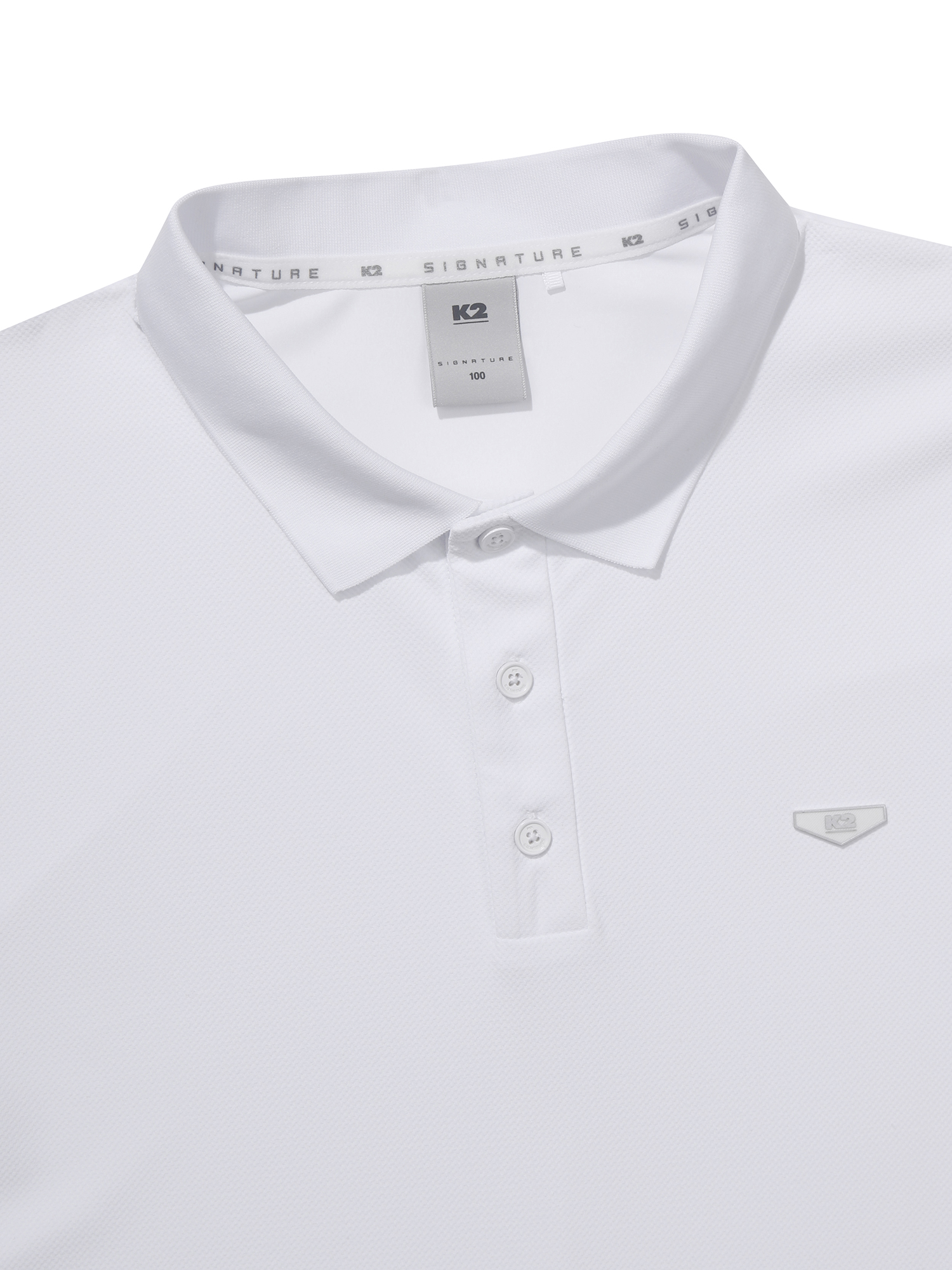 [본사직영] K2 남성 시그니처 파라다이스 썸머 긴팔 폴로 White KMM25265W2 - 상세 이미지 3