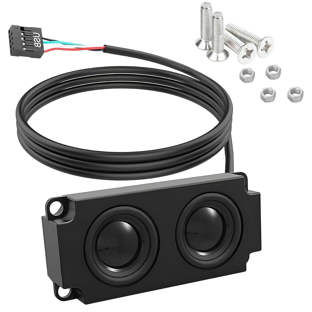 MAYWILLA Motherboard Internal USB Computer Speaker 9Pin Connector with Sound Card and Screws for PC - 상품 이미지