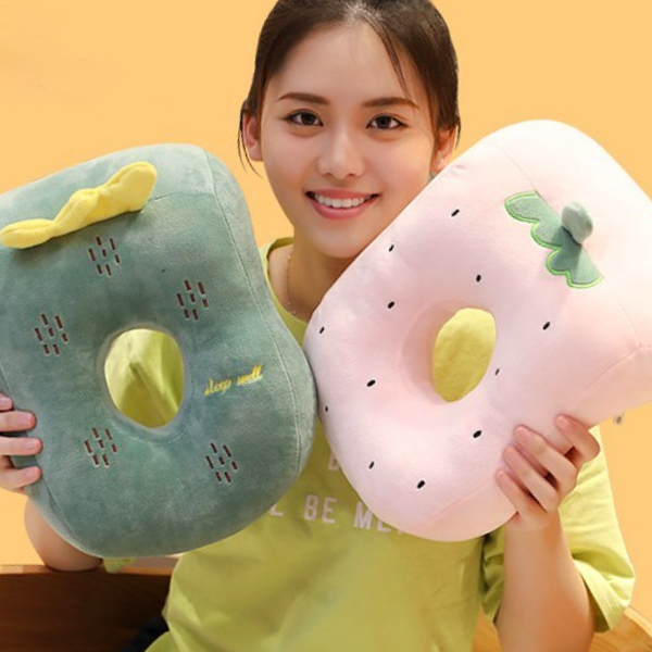 낮잠베개 꿀잠베개 캐릭터쿠션 낮잠쿠션 등쿠션 머리받침 쿠션 휴대용베개 여행용쿠션